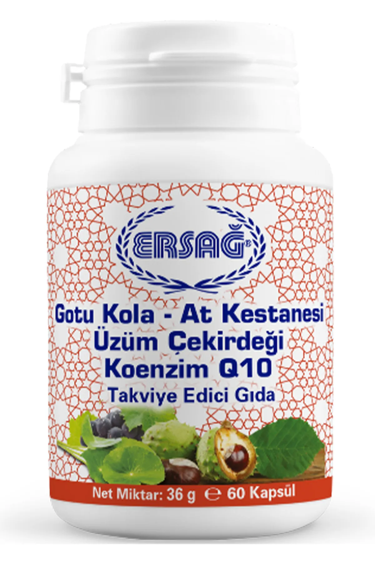 Gotu Kola At Kestanesi, Üzüm Çekirdeği ve Konenzim Q10
