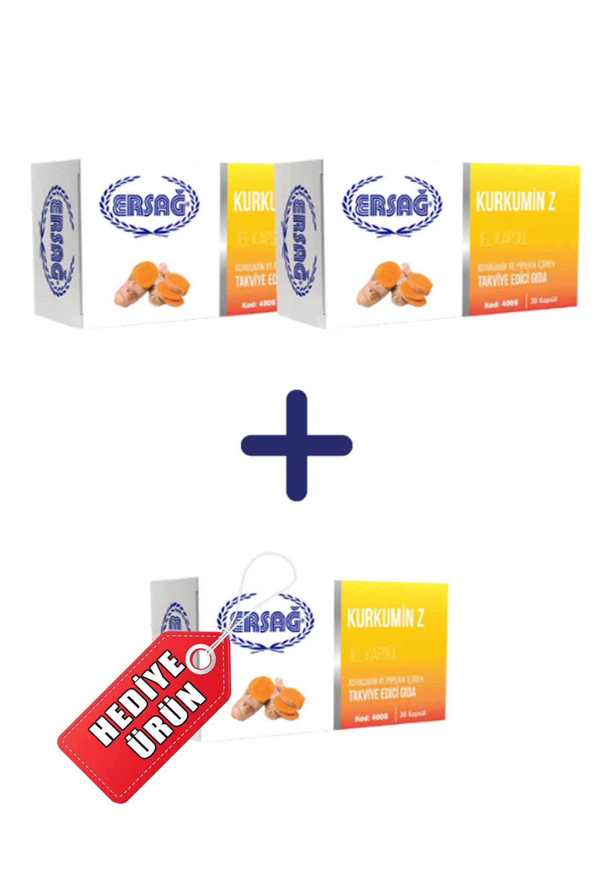 Kurkumin Z Jel Kapsül (Blister Ambalaj) – 2 Alana 1 Hediye!