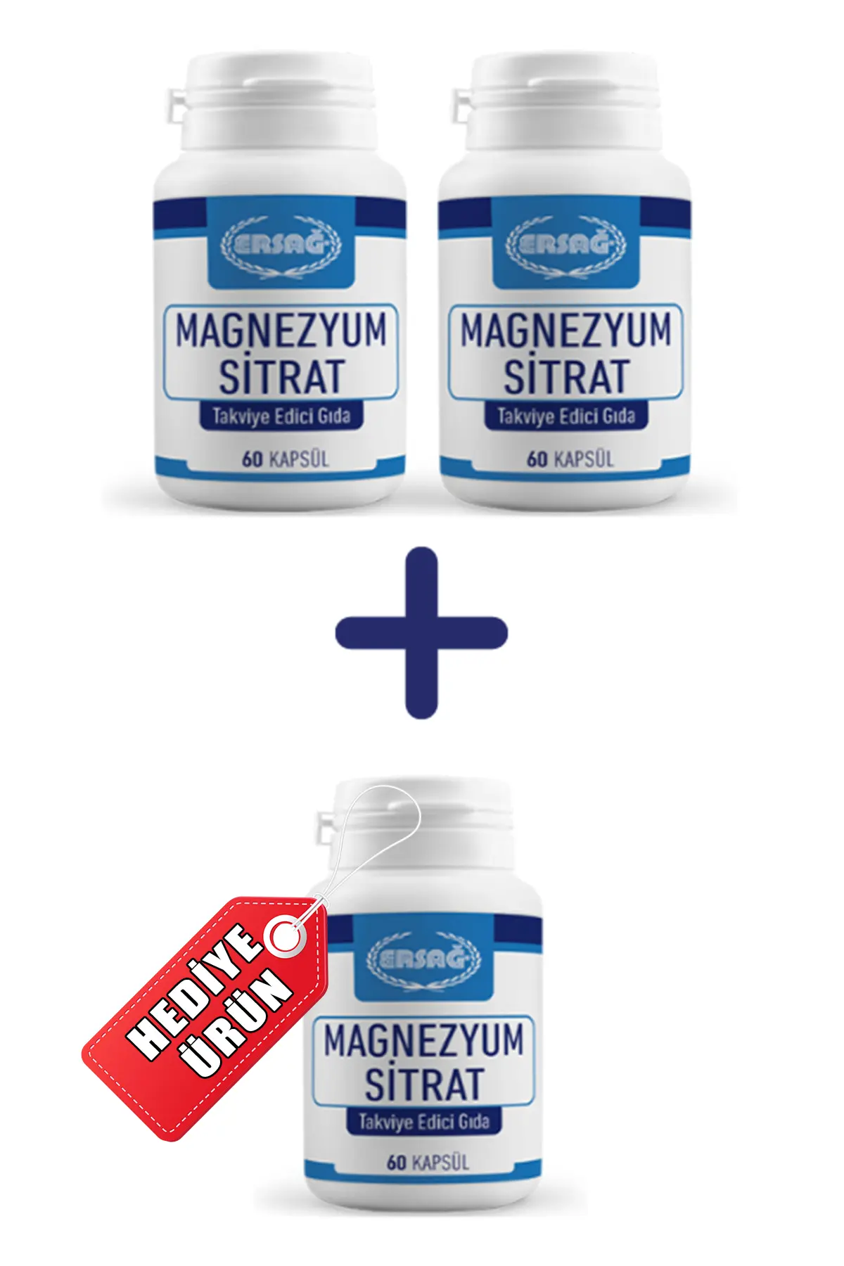 Magnezyum Sitrat (2 Alana 1 Hediye)